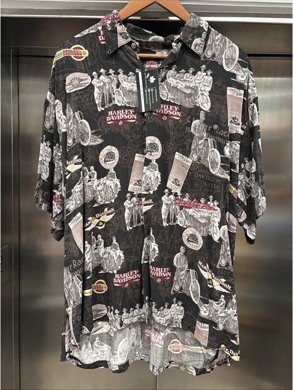 Men’s Harley Davidson Button Up Graphic Shirt